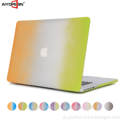 OEMODM manufacturer Rainbow color custom computer case for Macbook Air